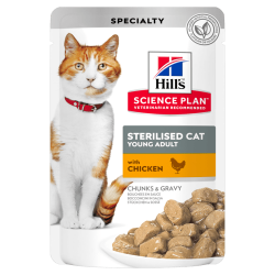 Hill's Science plan feline Sterilised poulet 12 sachets de 85 g - JungleVet