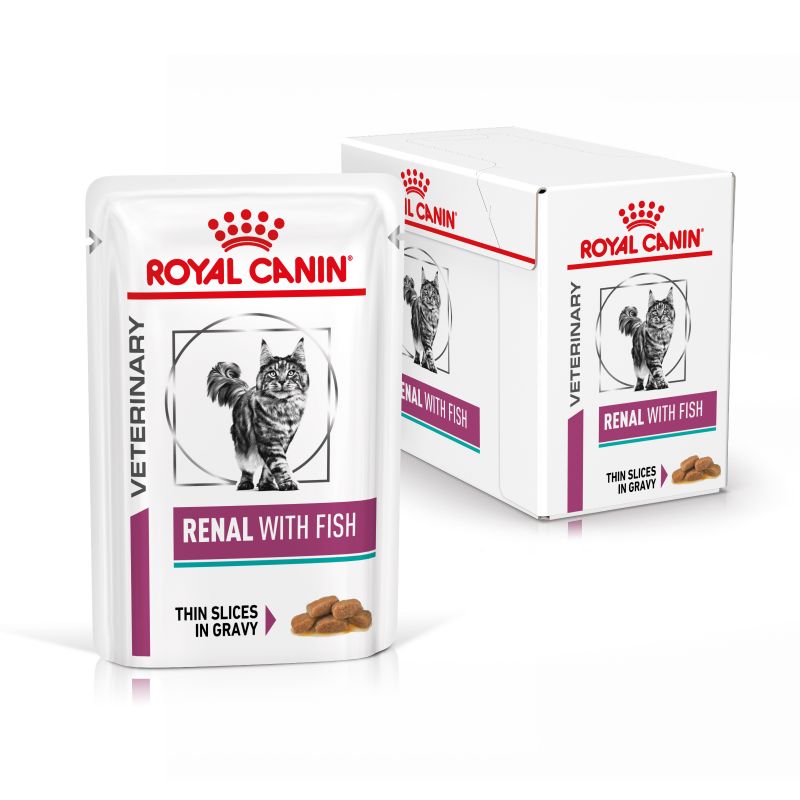Royal Canin Veterinary Diet Cat Renal Poisson en sauce - 12 x 85 g