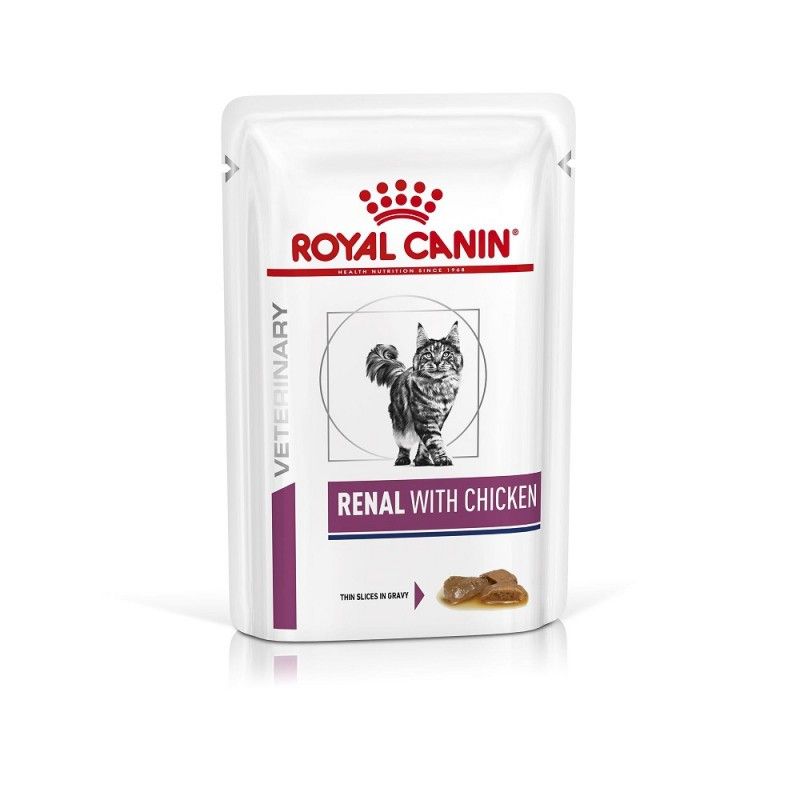 Royal Canin Veterinary Diet Cat Renal Poulet en sauce   12 x 85 g