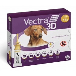 Vectra 3D chiens de 1,5 à 4 kg