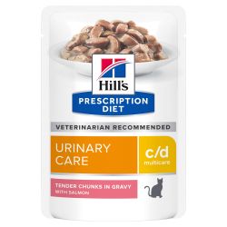 Hill's Prescription Diet Feline C/D Multicare au saumon 12 x 85 g