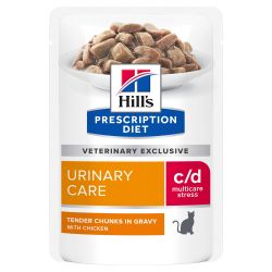 Hill's Prescription Diet Feline C/D Urinary Stress Poulet 12 x 85 g