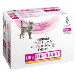 Purina Veterinary Diets Feline UR St/Ox Urinary au poulet - 10 sachets de 85 g