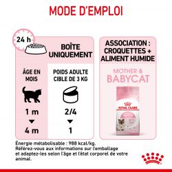 Royal Canin Cat Mother & Babycat Mousse 12 boîtes de 195 g