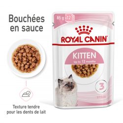 Royal Canin Cat Kitten émincé en sauce - 12 sachets de 85 g