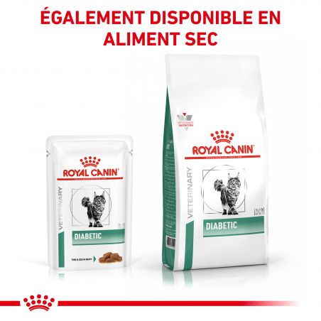 Royal Canin Veterinary diet cat Diabetic en sauce 12 x 85 g