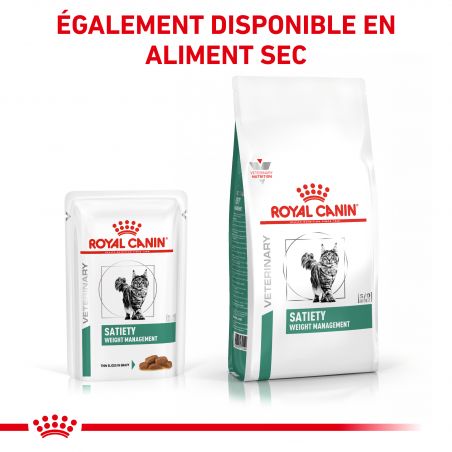 Royal Canin Veterinary Diet Cat Satiety Weight Management - 12 sachets de 85 g