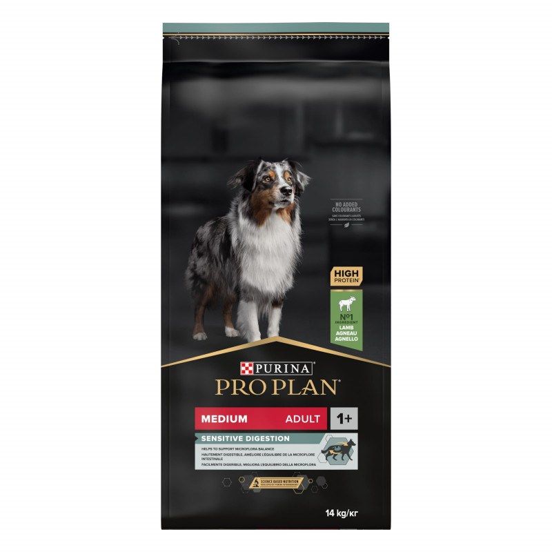 Purina Proplan Chien Adult Medium Sensitive Digestion OptiDigest à l'agneau