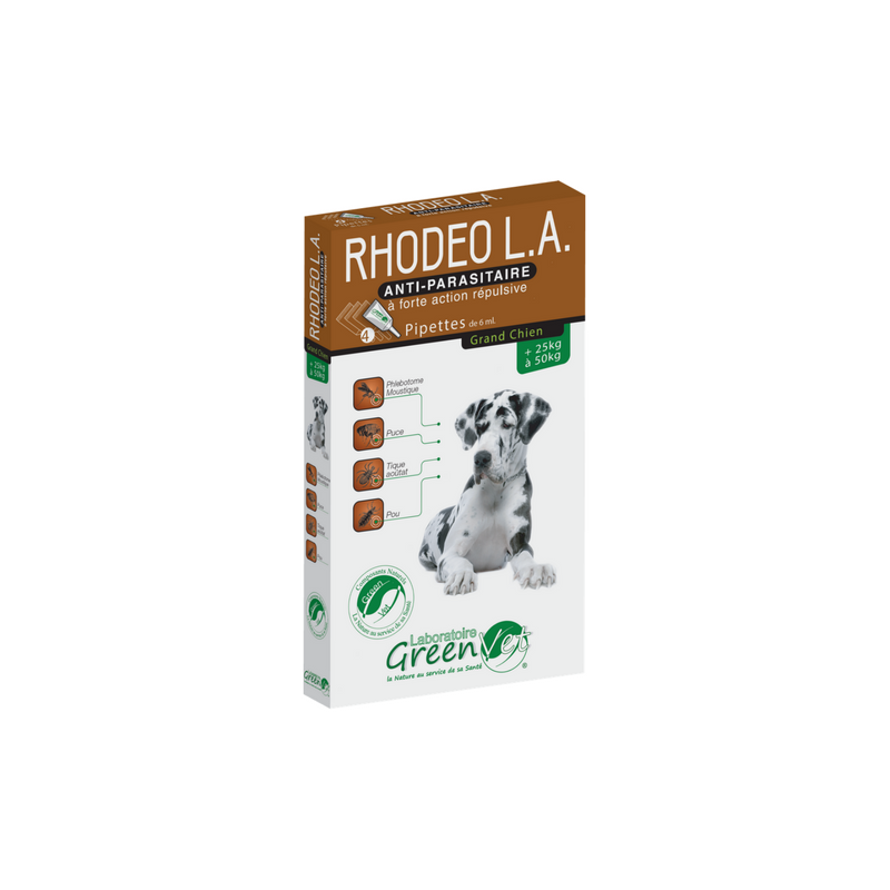 Rhodeo pipettes anti parasitaires pour grand chien