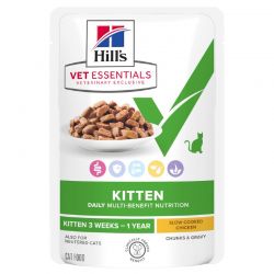 Hill's Vet Essentials Multi Benefit Kitten Poulet - 12 sachets de 85 g