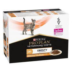 Purina Veterinary Diets Feline OM St/Ox Obesity - 10 sachets de 85 g