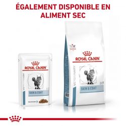 Royal Canin Veterinary Diet Cat Skin & Coat en sauce12 sachets de 85 g
