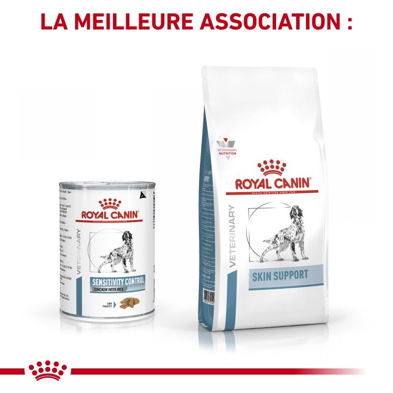 Royal Canin Veterinary Diet Dog Sensitivity Control Poulet- 12 boîtes de 410 g