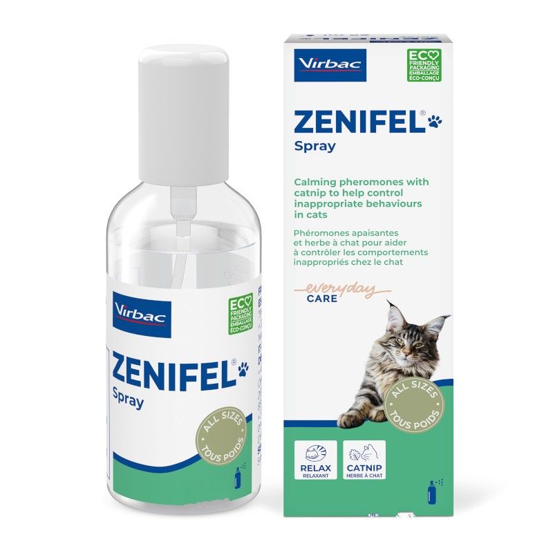 ZENIFEL Spray 20ml - Phéromones Apaisantes et Herbe à Chat