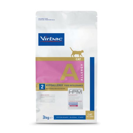 Veterinary HPM allergy cat A2 au saumon - 3 kg - JungleVet