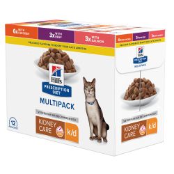 Hill's Prescription Diet Feline K/D Kidney multipack - 12 sachets de 85 g