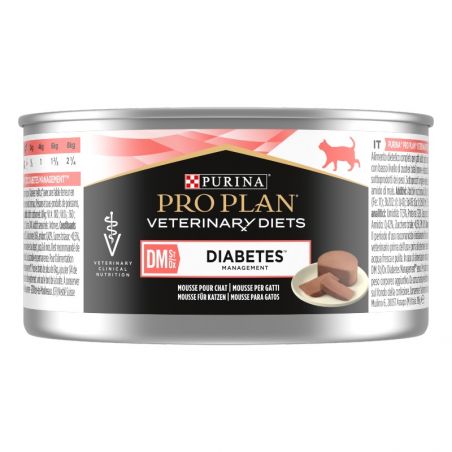 Pro Plan Veterinary Diets Feline DM Stox Diabetes Management - 24 boites de 195 g