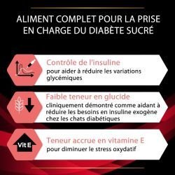 Pro Plan Veterinary Diets Feline DM Stox Diabetes Management - 24 boites de 195 g
