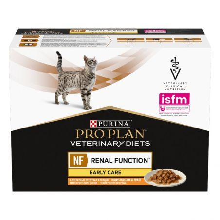 Pro Plan Veterinary Diets Feline NF Renal Function Early Care Poulet - 10 sachets de 85 g