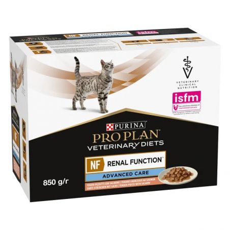 Pro Plan Veterinary Diets Feline NF Renal Function Advanced Care au saumon - 10 sachets 85 g