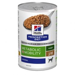 Hill's Prescription Diet Metabolic + Mobility pour chien au Poulet - 12 boîtes de 370 g