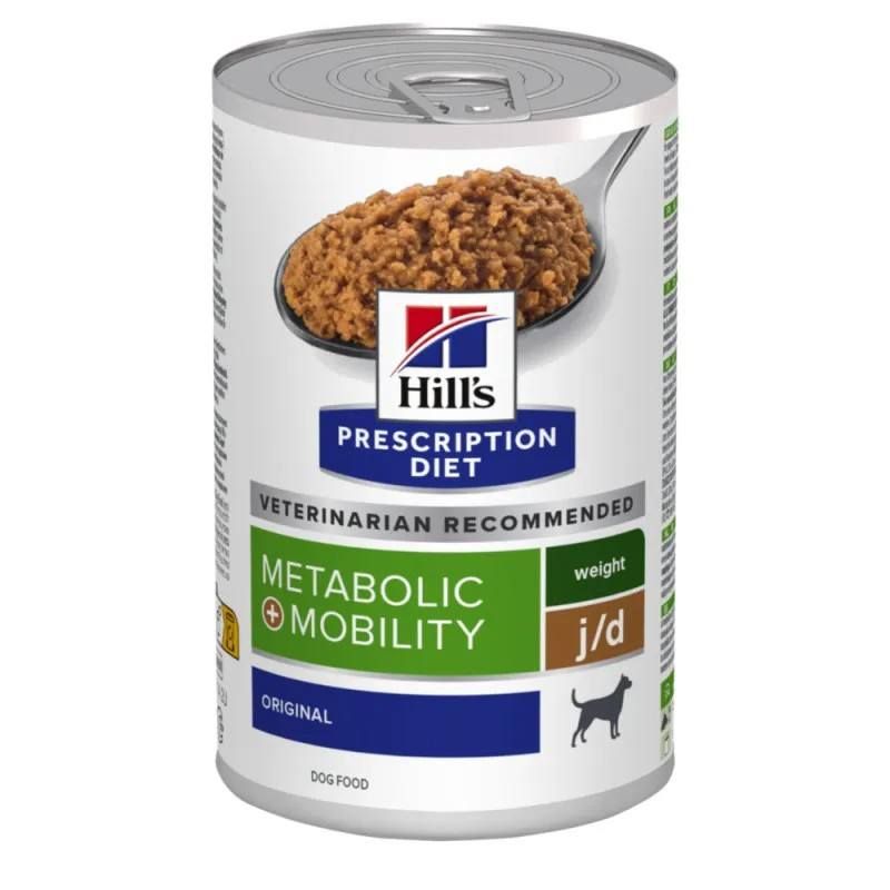 Hill's Prescription Diet Metabolic + Mobility pour chien au Poulet - 12 boîtes de 370 g