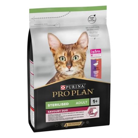 Pro Plan Cat Sterilised Adult Savoury Duo Canard et Foie - Sac de 3 kg