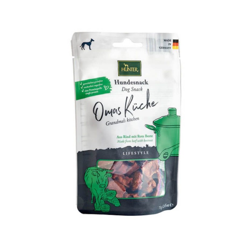 Friandises Hunter Lifestyle Grandma's Kitchen Boeuf sachet de 70 g - JungleVet