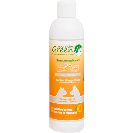 Greenvet Shampoing Activ'Mue pour chiens et chats - JungleVet