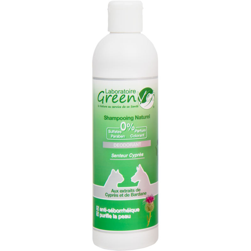 Shampoing Déodorant GreenVet pour chien et chat - JungleVet