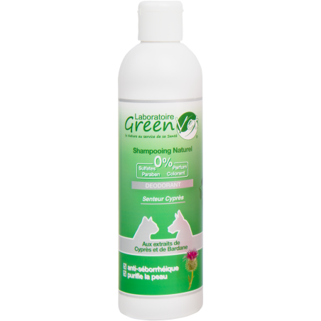 Shampoing Déodorant GreenVet pour chien et chat - JungleVet