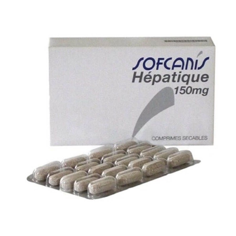 Sofcanis Hepatique 150 mg   Boîte de 60 comprimés - JungleVet