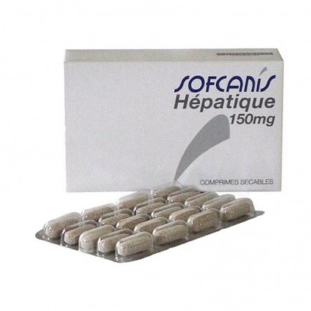Sofcanis Hepatique 150 mg   Boîte de 60 comprimés - JungleVet