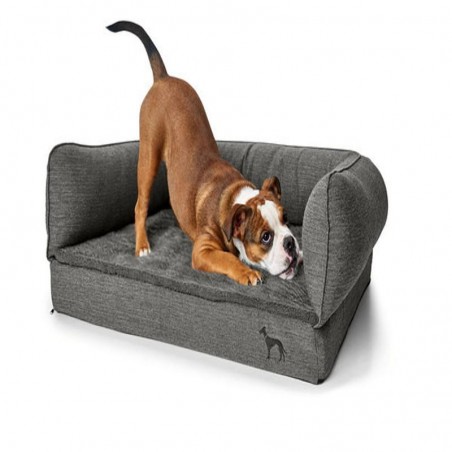 Sofa Hunter Livingstone à mémoire de forme gris - JungleVet