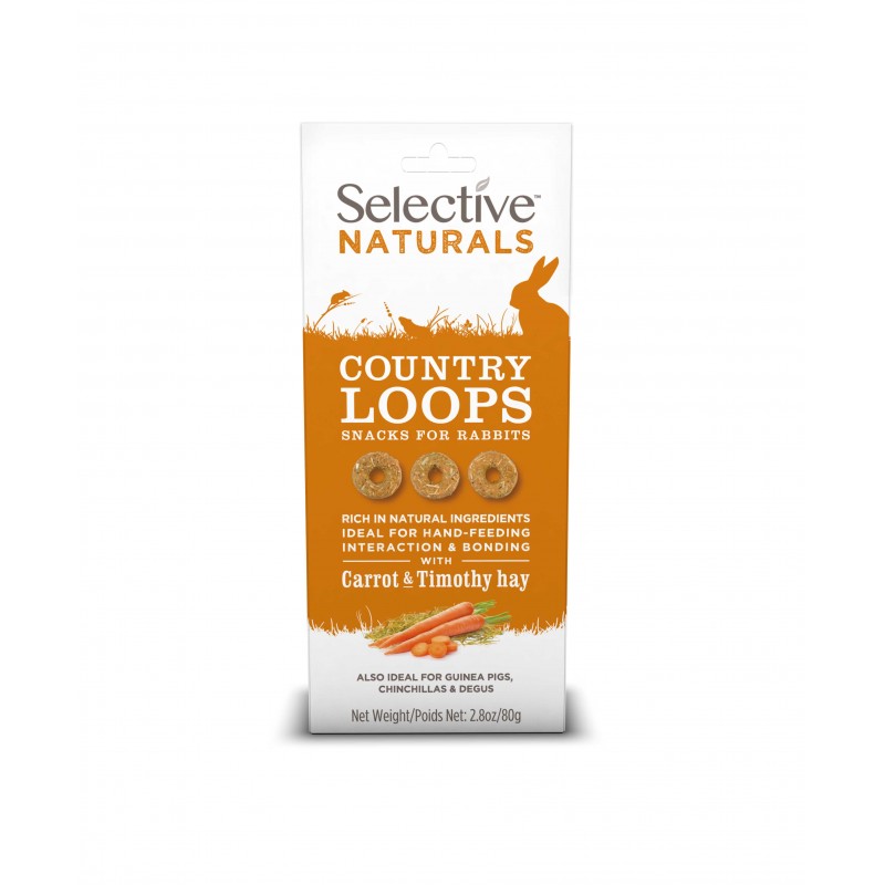 Science Selective Friandises Naturals Country Loops  4 x 80 g - JungleVet