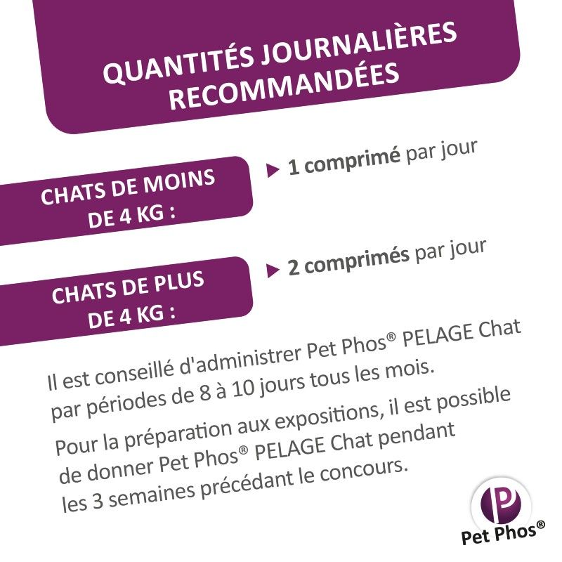 Pet Phos pelage chat Boite de 36 comprimés