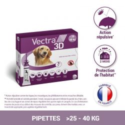 Vectra 3D chiens de 25 à 40 kg