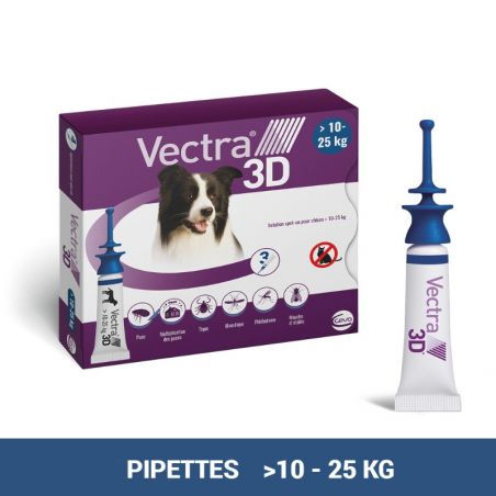 Vectra 3D chiens de 10 à 25 kg