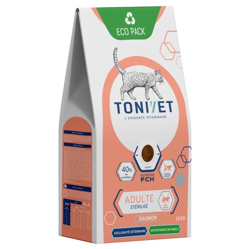 Tonivet Chat Adulte Stérilisé Saumon - JungleVet