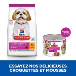 Hill's Science Plan chien senior 7+ Small & Mini Boeuf mousse 12 boites de 200 g - JungleVet