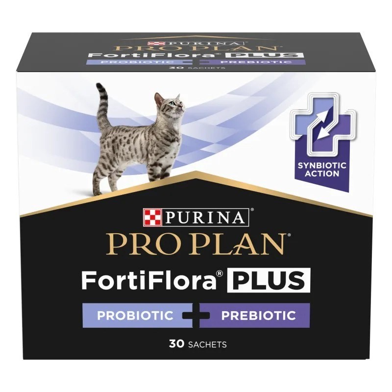 Pro Plan Fortiflora Plus pour chat boîte de 30 sachets de 1,5 g - JungleVet