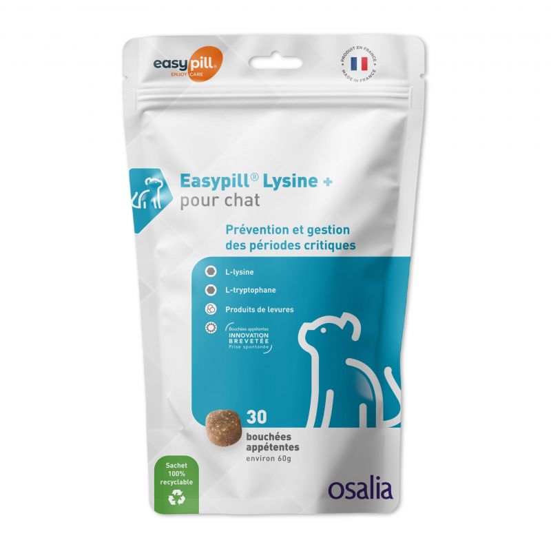 Easypill Lysine + Chat Sachet de 30 bouchées - JungleVet