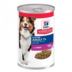 Hill's Science Plan Canine Adult 7+ au Boeuf Mature 12 boîtes de 370 g - JungleVet