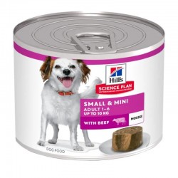 Hill's Science Plan Canine Adult 1 6 Small & Mini Boeuf Mousse 12 boîtes de 200 g - JungleVet