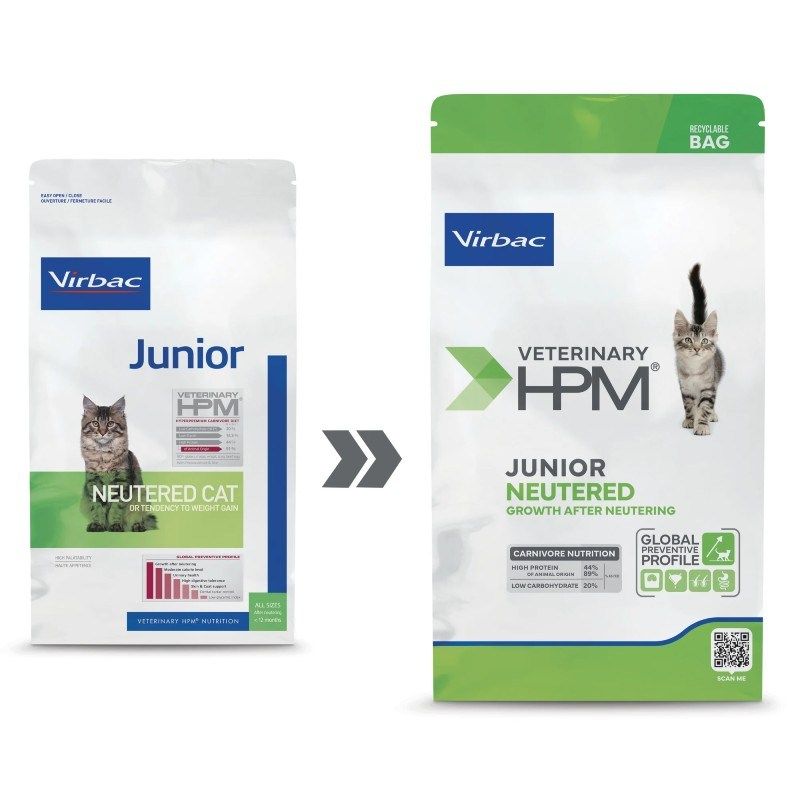 Veterinary HPM Junior Neutered Cat - JungleVet