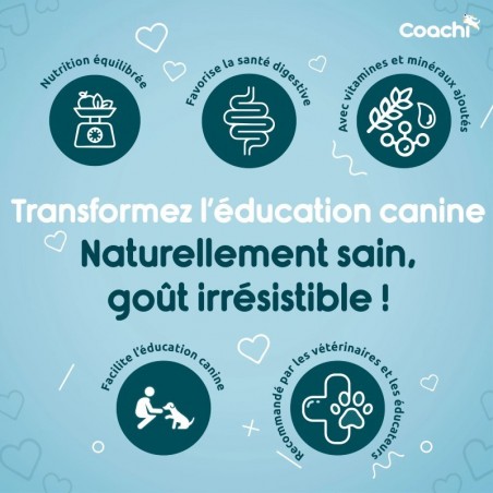 Friandises d'éducation Coachi Puppy Natural Poulet sachet de 100 g - JungleVet