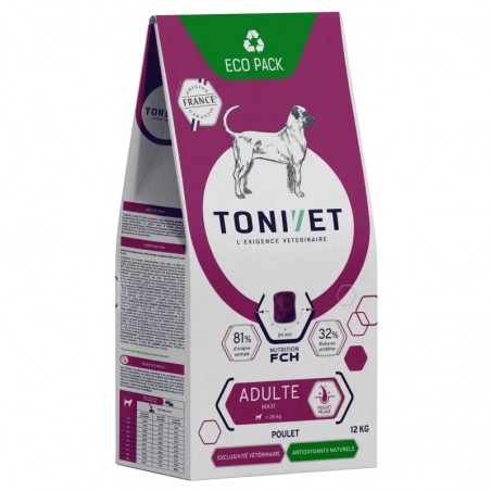 Tonivet Chien Adulte Maxi Poulet sac de 12 kg - JungleVet