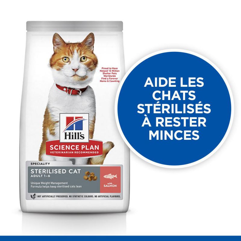 Hill's Science Plan Chat Adult Sterilised CatSaumon - JungleVet