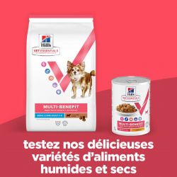 Hill's Vet Essentials Chien Multi Benefit Adult1+ S&M Agneau & Riz - JungleVet