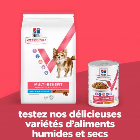 Hill's Vet Essentials Chien Multi Benefit Adult1+ S&M Agneau & Riz - JungleVet
